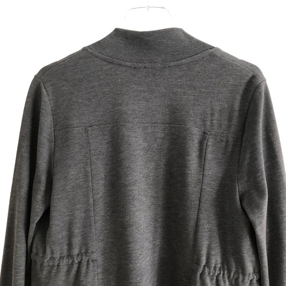 All Saints Gina Gray Draped Jacket Cardigan Size 6 - Picture 12 of 13